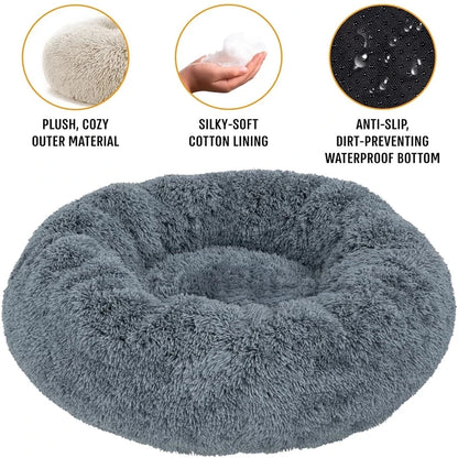 Calming Plush Dog Bed